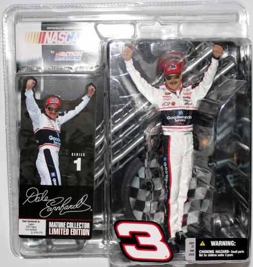 2003 Dale Earnhardt Sr NASCAR Diecast 3 Legacy Figurine Series 1 McFarlane Legacy Numbered 1