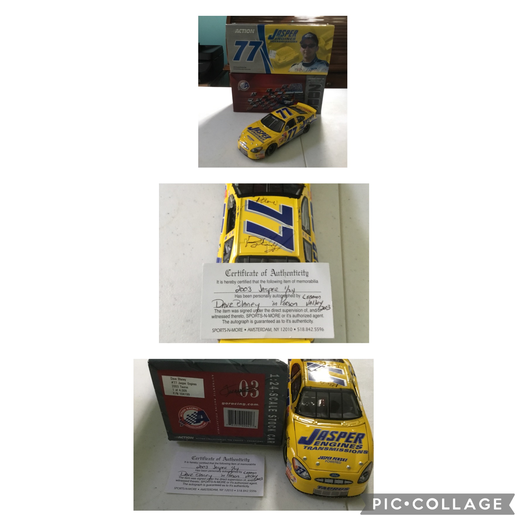 2003 Dave Blaney NASCAR Diecast 77 Jasper CWC 1:24 Action ARC 1