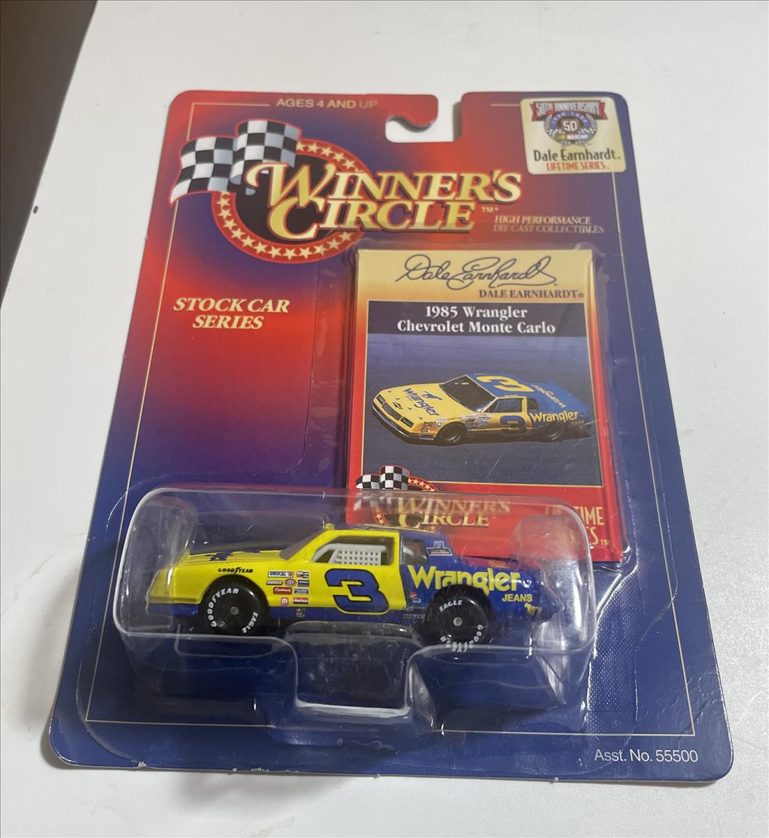 1998 Dale Earnhardt Sr NASCAR Diecast 3 Wrangler 1985 CWC 1:64 WC Winners Circle LTS 1