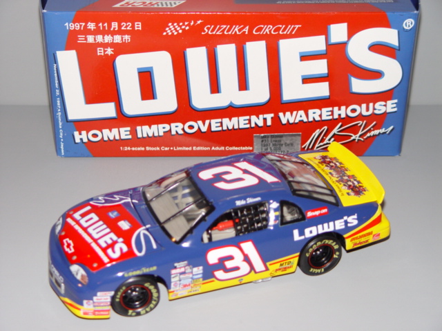 1997 Mike Skinner NASCAR Diecast 31 Lowes Suzuka Japan CWC 1:24 Action ARC 1