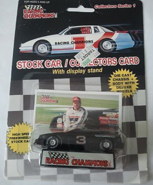 1989 Dale Earnhardt Sr NASCAR Diecast 3 GMGW GM Goodwrench CWC 1:64 RC Racing Champions Series 1 Flat Bottom 1