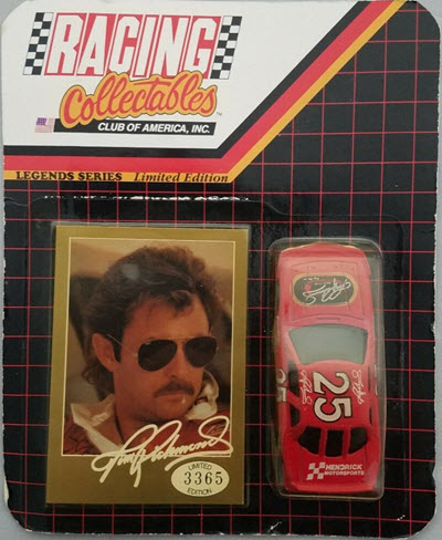 1990 Tim Richmond NASCAR Diecast 25 Fan Club CWC 1:64 Action RCCA Legends Series Tan 1