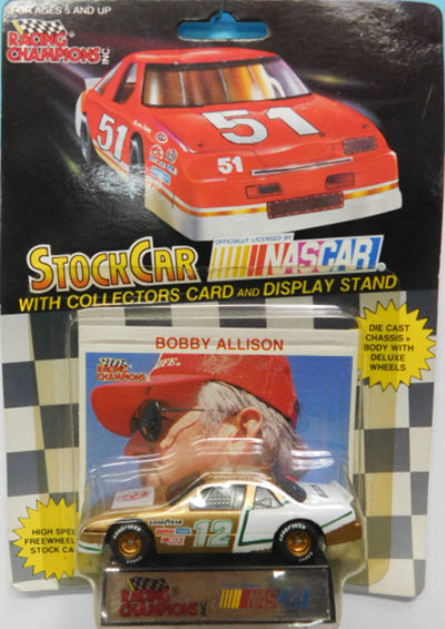 1992 Bobby Allison NASCAR Diecast 12 Allison Motorsports CWC 1:64 Racing Champions 1991 Package Goodyear Tires 1