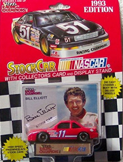 1993 Bill Elliott NASCAR Diecast 11 Amoco CWC 1:64 Racing Champions 1993 Edition 1