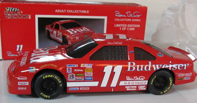1993 Bill Elliott NASCAR Diecast 11 Bud Budweiser BWB Bank 1:24 Racing Champions Collectors Series 1