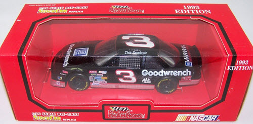 1993 Dale Earnhardt Sr NASCAR Diecast 3 GMGW GM Goodwrench CWC 1:24 RC Racing Champions 1993 Edition White Numbers Mom n Pops 1