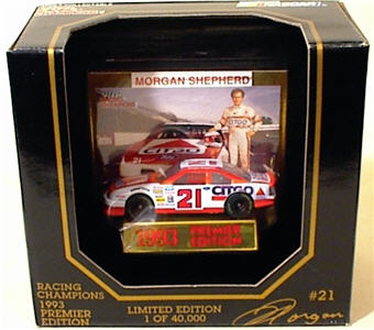 1993 Morgan Shepherd NASCAR Diecast 21 Citgo CWC 1:64 Racing Champions Premier 1