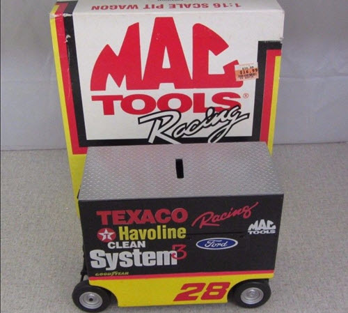 1994 Ernie Irvan NASCAR Diecast 28 Texaco Havoline Pit Wagon Bank 1:24 Action ARC MAC Tools 1