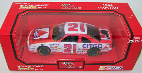 1994 Morgan Shepherd NASCAR Diecast 21 Citgo CWC 1:24 Racing Champions 1994 Edition 1