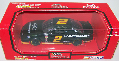 1994 Rusty Wallace NASCAR Diecast 2 Ford Motorsport CWC 1:24 Racing Champions 1994 Edition Black Oval 1