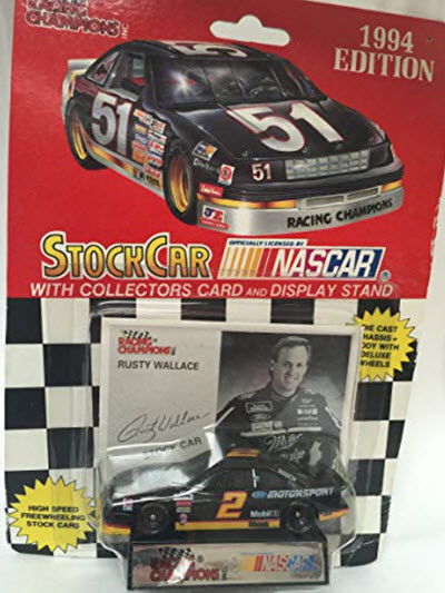 1994 Rusty Wallace NASCAR Diecast 2 Ford Motorsport CWC 1:64 Racing Champions 1994 Edition Hole Hanger 1