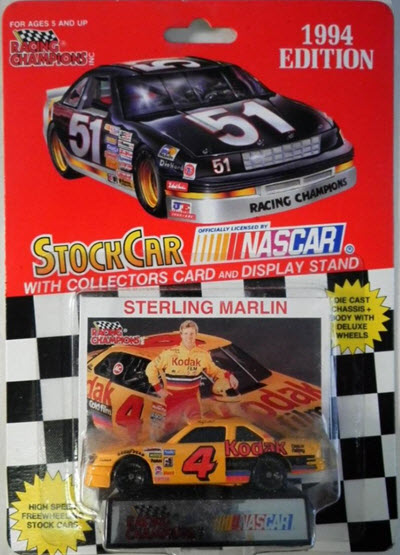 1994 Sterling Marlin NASCAR Diecast 4 Kodak Film CWC 1:64 Racing Champions 1994 Edition 1