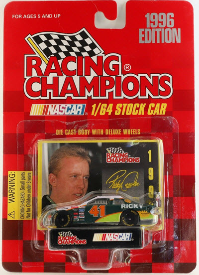1996 Ricky Craven NASCAR Diecast 41 Larry Hedrick Racing CWC 1:64 Racing Champions 1996 Edition 1