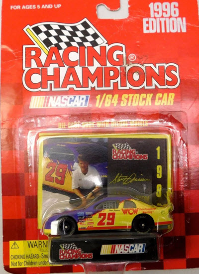 1996 Steve Grissom NASCAR Diecast 29 WCW CWC 1:64 Racing Champions 1996 Edition 1