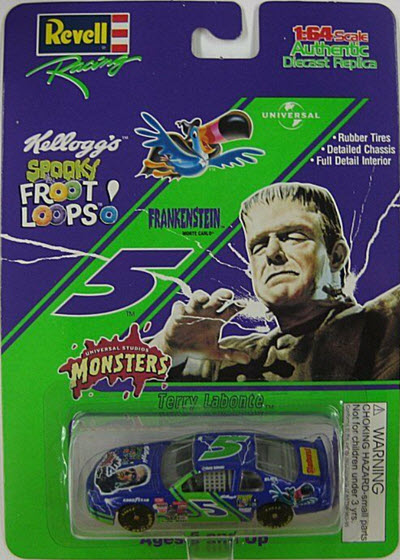1997 Terry Labonte NASCAR Diecast 5 Spooky Froot Loops Monsters Frankenstein CWC 1:64 Revell Racing 1