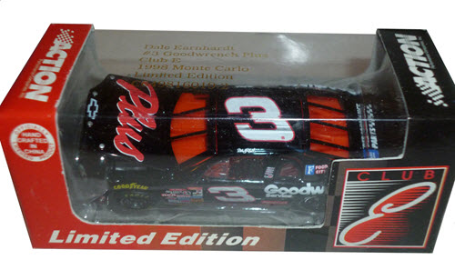 1998 Dale Earnhardt Sr NASCAR Diecast 3 GM Goodwrench Plus CWC 1:64 Action RCCA Club E 1