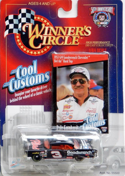 1998 Dale Earnhardt Sr NASCAR Diecast 3 Plus GMGW GM Goodwrench 1957 Bel Air Hard Top Cool Customs CWC 1:64 Winners Circle 1