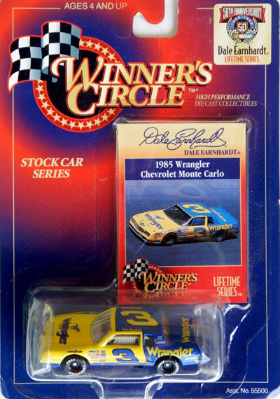 1998 Dale Earnhardt Sr NASCAR Diecast 3 Wrangler 1985 CWC 1:64 WC Winners Circle LTS 1