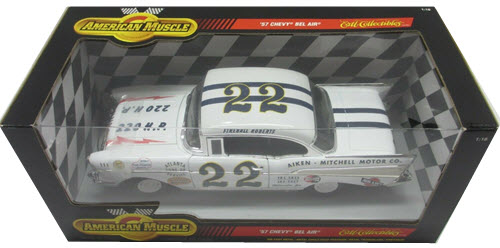 1998 Fireball Roberts NASCAR Deicast 22 Aiken Mitchell CWC 1:18 Ertl American Muscle 1