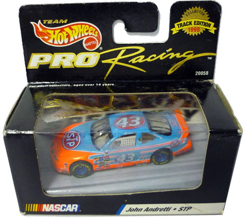 1998 John Andretti NASCAR Diecast 43 STP CWC 1:64 Hot Wheels Track Edition Box 1