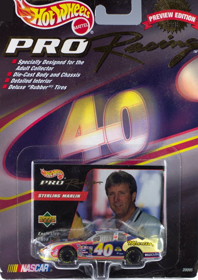 1998 Sterling Marling NASCAR Diecast 40 Sabco 1:64 Hot Wheels Preview 1