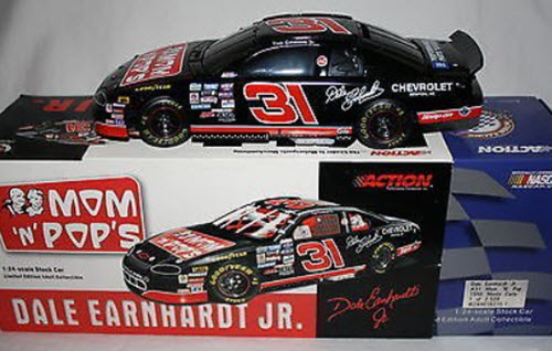 1999 Dale Earnhardt Jr NASCAR Diecast 31 Mom N Pops Prime Serloin 1996 BWB 1:24 Action ARC Black Window Bank 1