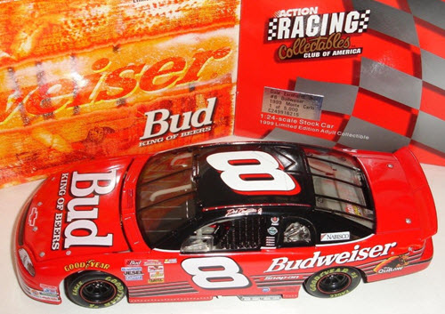 1999 Dale Earnhardt Jr NASCAR Diecast 8 Bud Budweiser CWB 1:24 Action RCCA Bank 1