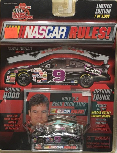 1999 Jerry Nadeau NASCAR Diecast 9 WCW Wrestling NWO CWC 1:64 Racing Champions Rules 1