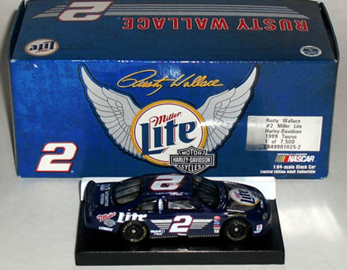 1999 Rusty Wallace NASCAR Diecast 2 Harley Davidson CWC 1:64 Action RCCA Club Car 1