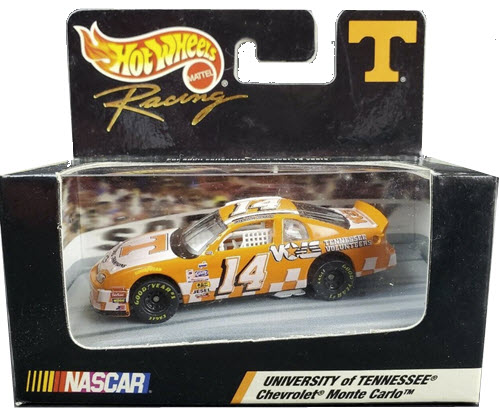 1999 Sterling Marlin NASCAR Diecast 14 Tennessee Vols 1998 Champions CWC 1:64 Hot Wheels T Logo 1
