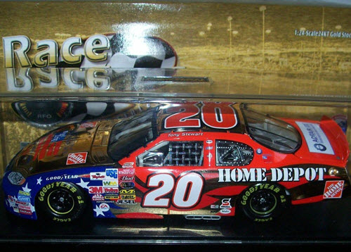 20 Tony Stewart Diecast 2003 NASCAR Declaration of Independence Day 1:24 Action QVC RFO Race Fans Only Gold 1