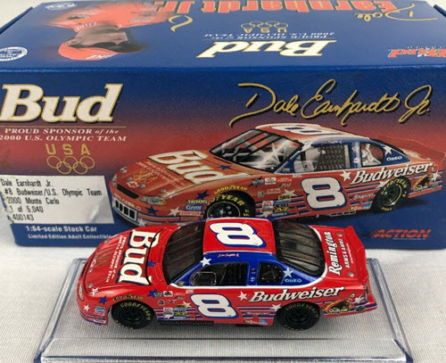 2000 Dale Earnhardt Jr NASCAR Diecast 8 Bud Budweiser US Olympic CWC 1:64 Action ARC 1