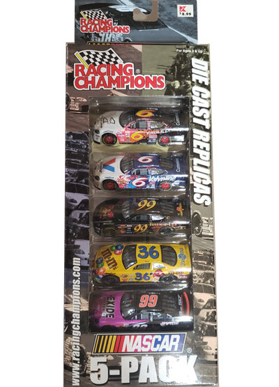2000 NASCAR Diecast 5 Pack 1:64 Racing Champions 6 6 36 99 99 A