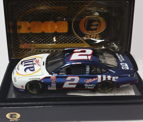 2000 Rusty Wallace NASCAR Diecast 2 Miller Lite 2000 CWC 1:24 Action RCCA Elite 2