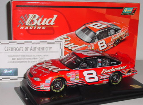 2001 Dale Earnhardt Jr NASCAR Diecast 8 Bud Budweiser CWC 1:24 Revell Collection 1
