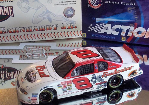 2001 Dale Earnhardt Jr NASCAR Diecast 8 MLB Baseball Seattle All Star Game CWC 1:24 Action ARC QVC Release 1