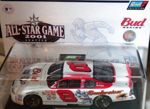 2001 Dale Earnhardt Jr NASCAR Diecast 8 MLB Baseball Seattle All Star Game CWC 1:24 Revell Collection 1