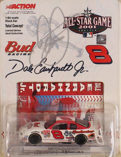 2001 Dale Earnhardt Jr NASCAR Diecast 8 MLB Baseball Seattle All Star Game CWC 1:64 Action ARC Total Concept 1
