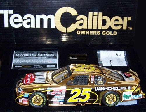2001 Jerry Nadeau NASCAR Diecast 25 UAW Delphi CWC 1:24 Team Caliber Owners Gold 1