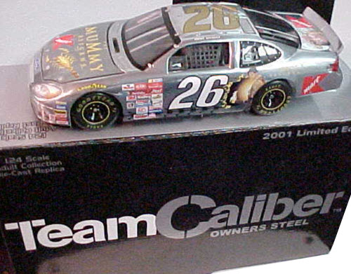 2001 Jimmy Spencer NASCAR Diecast 26 Mummy Returns Gold CWC 1:24 Team Caliber Owners Steel 1