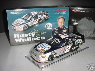 2001 Rusty Wallace NASCAR Diecast 2 Harley Davidson CWB Bank 1:24 Action RCCA 1