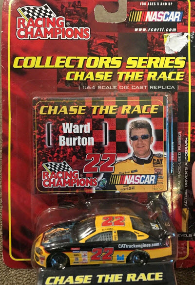 2001 Ward Burton NASCAR Diecast 22 CAT Caterpillar Truck Engines CWC 1:64 Racing Champions Collectors 1