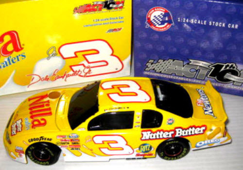 2002 Dale Earnhardt Jr NASCAR Diecast 3 Nilla Wafers Nutter Butter BWB 1:24 Action ARC Black Window Bank 1