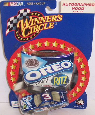 2002 Dale Earnhardt Jr NASCAR Diecast 3 Oreo Ritz CWC 1:64 Winners Circle Hood Autographed 1