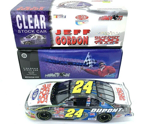 2002 Jeff Gordon NASCAR Diecast 24 DuPont 200 Years 200th Anniversary CWC 1:24 Action ARC Clear Car 1