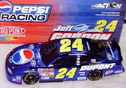 2002 Jeff Gordon NASCAR Diecast 24 Pepsi Talladega BWB Bank 1:24 Action ARC Color Chrome 1