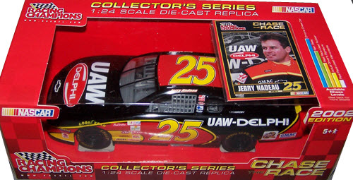 2002 Jerry Nadeau NASCAR Diecast 25 UAW Delphi CWC 1:24 Racing Champions Collectors Series 1