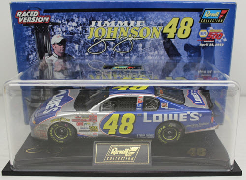 2002 Jimmie Johnson NASCAR Diecast 48 Lowes Sonoma California Win Raced Version CWC 1:24 Revell Collection 1a