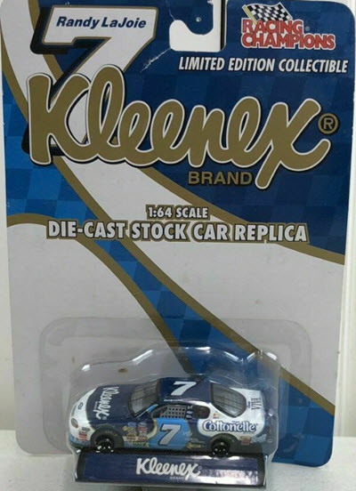 2002 Randy Lajoie NASCAR Diecast 7 Kleenex CWC 1:64 Racing Champions Promo 1