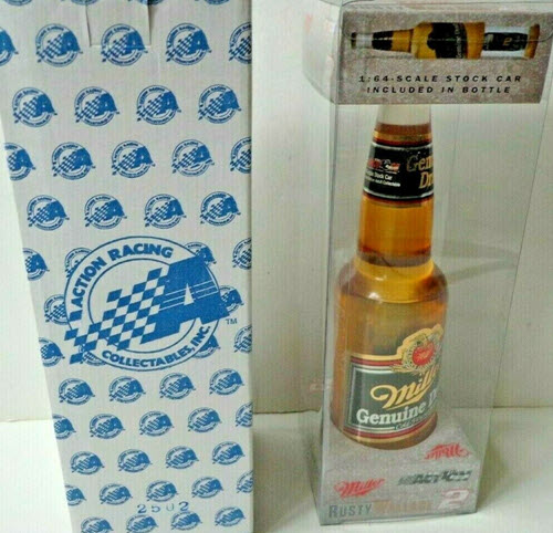 2002 Rusty Wallace NASCAR Diecast 2 Genuine Draft 1995 CWC 1:64 Action ARC Bottle 1
